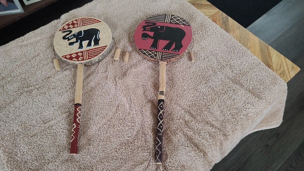 Two Percussion Hand Instruments