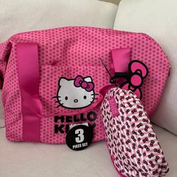 Pink Hello Kitty Duffle Bag