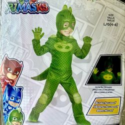 PJ Masks Gekko Deluxe Costume - Size 4-6