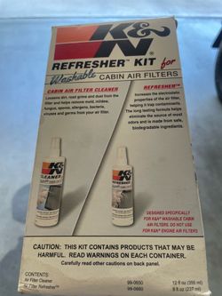 K&N cabin filter cleaner and refresher kit