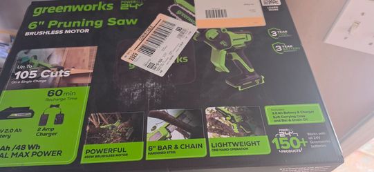 Greenworks handheld chainsaw
