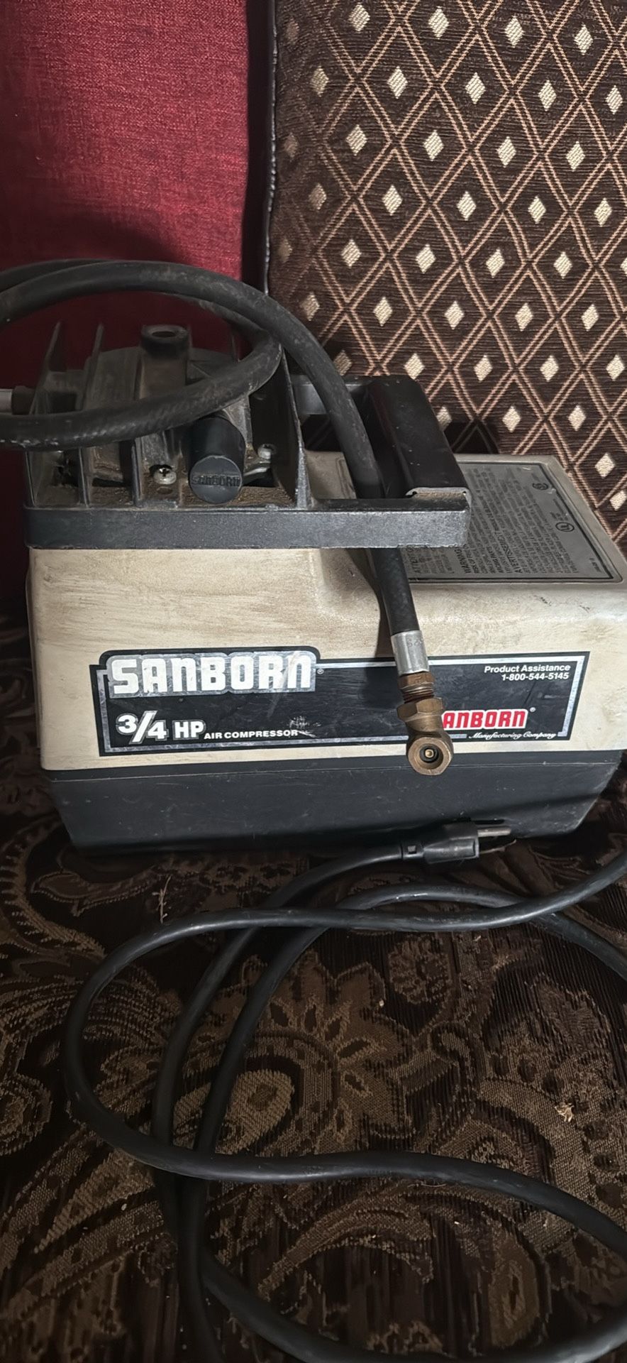 Sanborn M75a 3/4hp Air Compressor