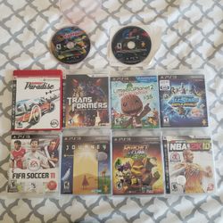PS3 Game Lot - 10 Games - LittleBigPlanet, Journey, Ratchet & Clank, NBA 2K10