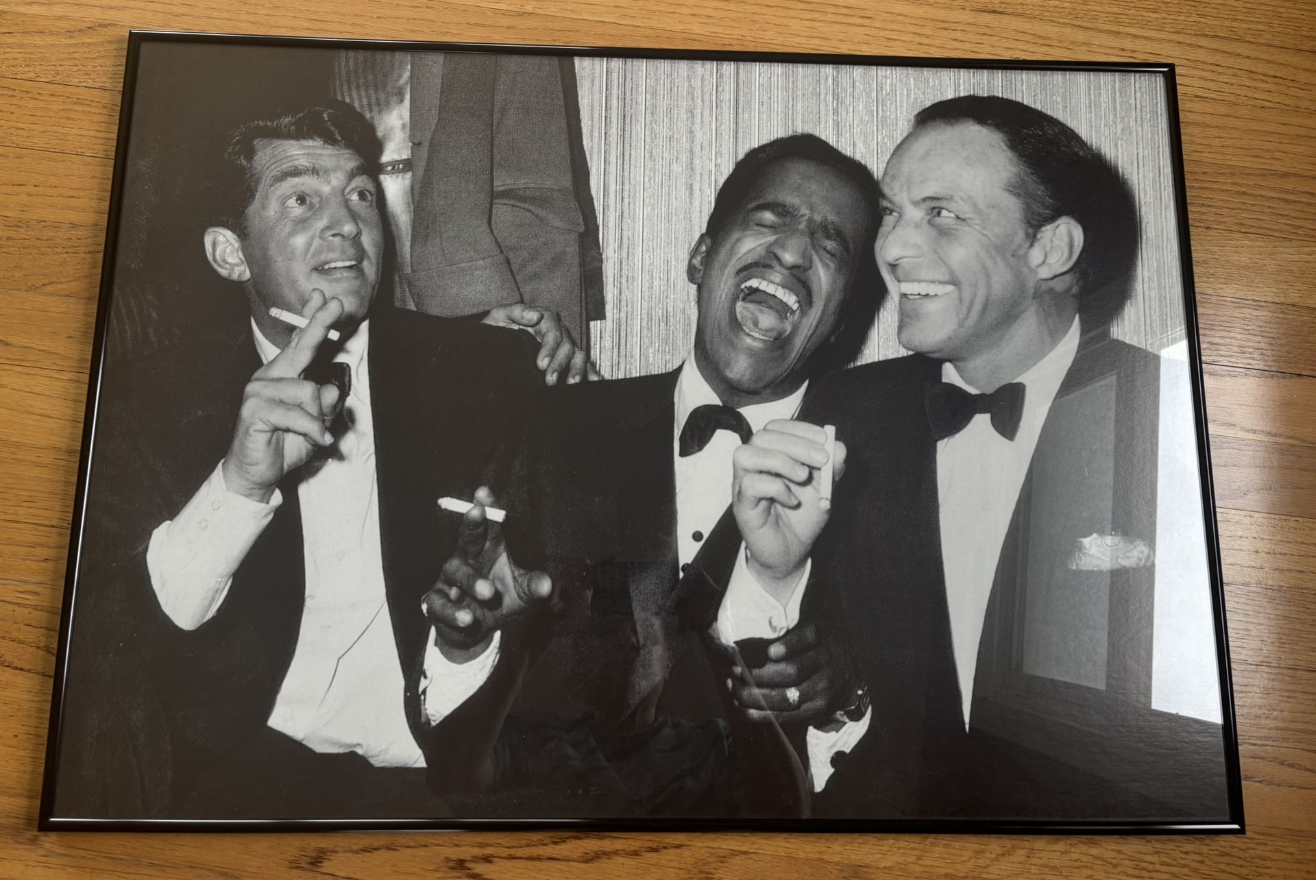 Framed Black-And-White Poster The Rat Pack