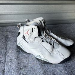 Nike Air Jordan True Flight White Cement White Grey Black 342964-104 Men's 9.5
