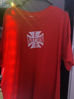 Orange shirt W/ design (L)