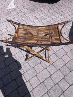 Bamboo Folding Accent Table