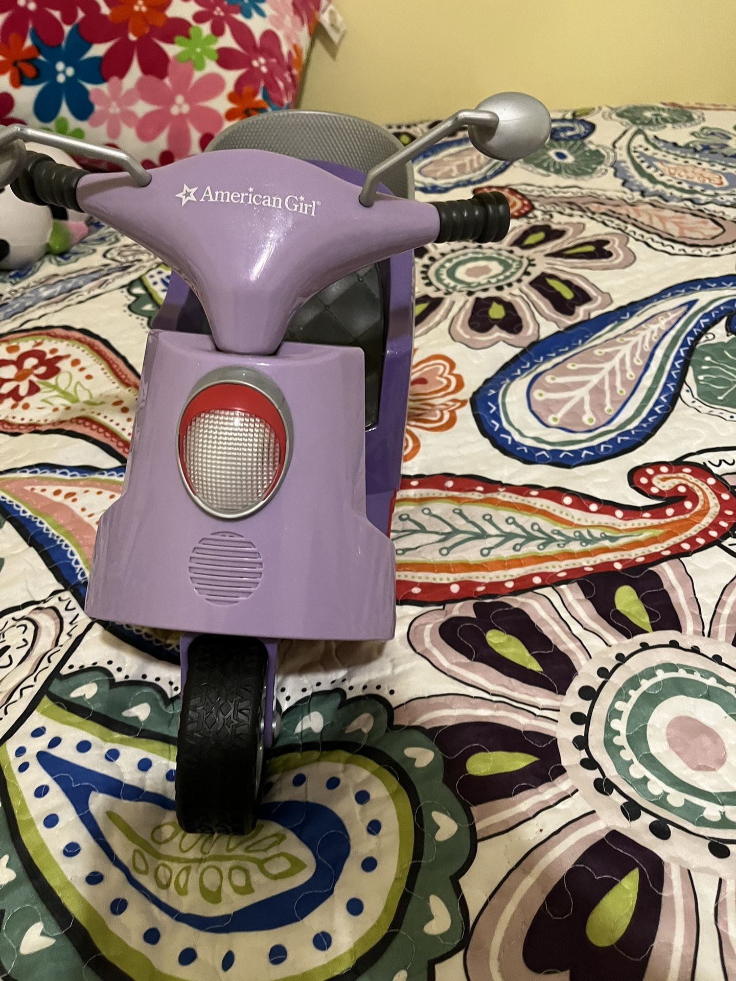 American Girl Purple Motorcycle