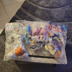 Four  Vintage Plush Space Jam Toys 