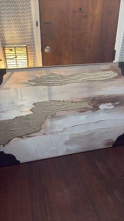 Large Textured Coastal Abstract Wall Art