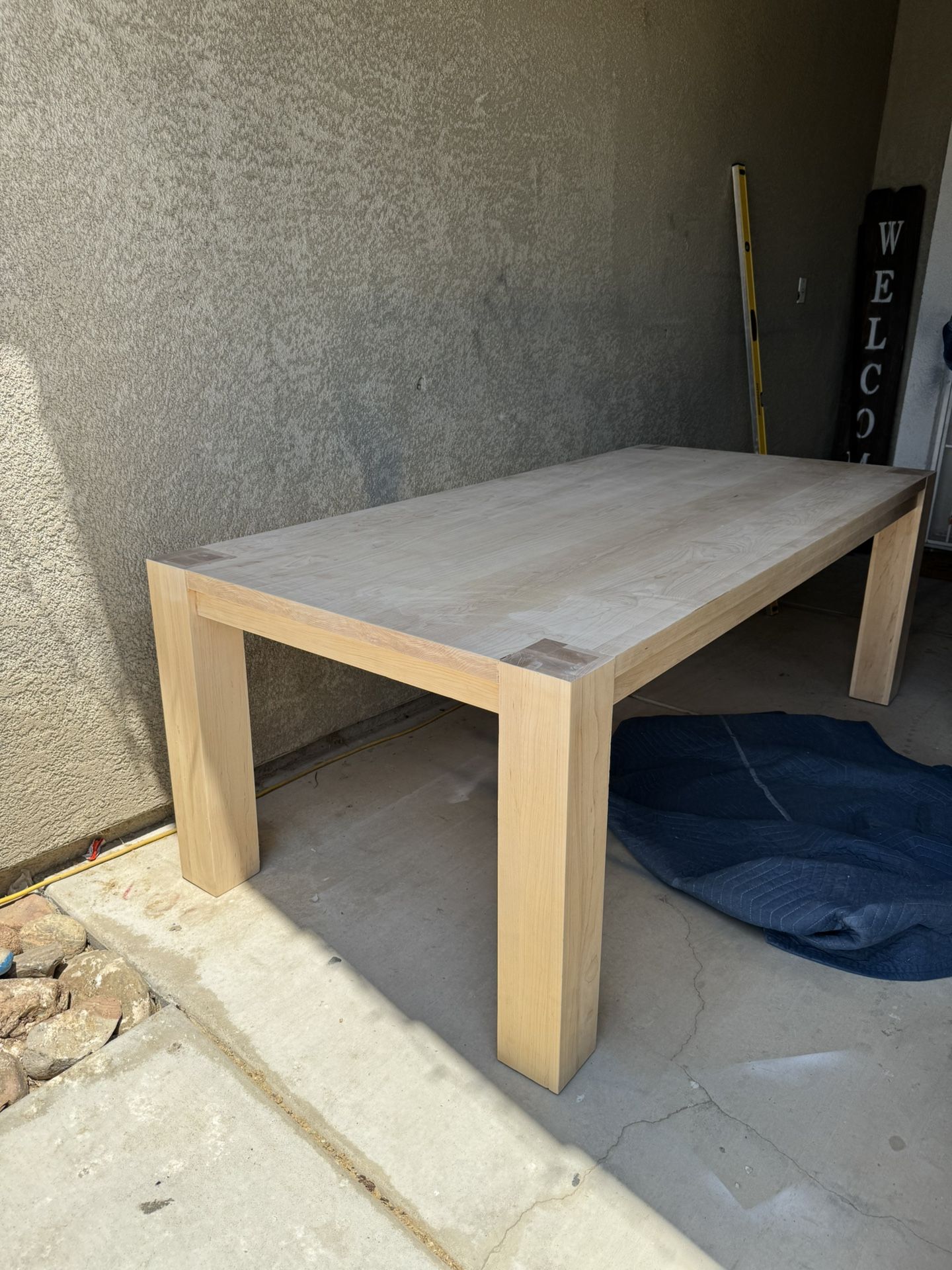 Solid Maple Wood Dining Table
