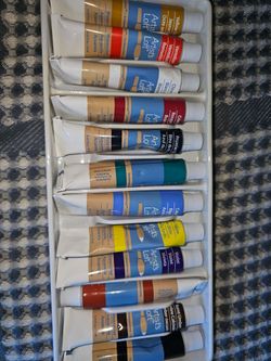 Mijello Airtight Watercolor Palette + Artist's Loft Paints & Simply Simmons Brushes Lot