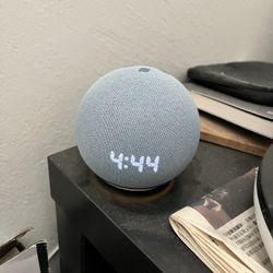 Amazon Echo Dot (4th Gen) with Clock – Alexa Smart Speaker
