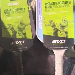 2 SLK EVO T700 PICKLE BALL PADDLES