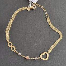 14k Gold Bracelet 7 Inch