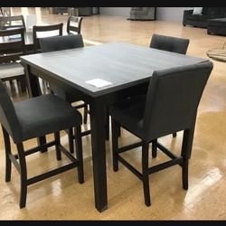 Two Tone Counter Height Dining Table And Bar Stools Garvine ✅ Brand New 👍 Dining Set💥