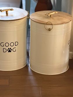 Dog food containers
