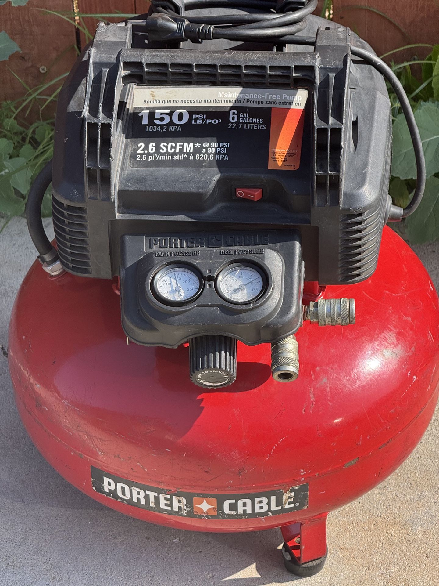 Porter Cable Air Compressor Not Free