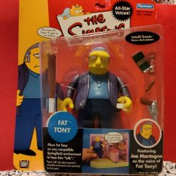 Vintage Sealed Simpsons Action Figure Fat Tony