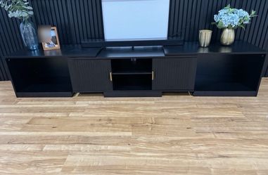 Modern Black Entertainment Center / TV Stand