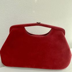 VINTAGE RED VELVET CLUTCH PURSE FROM THE 90’S