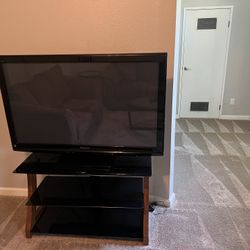 Panasonic 50” TV and stand 