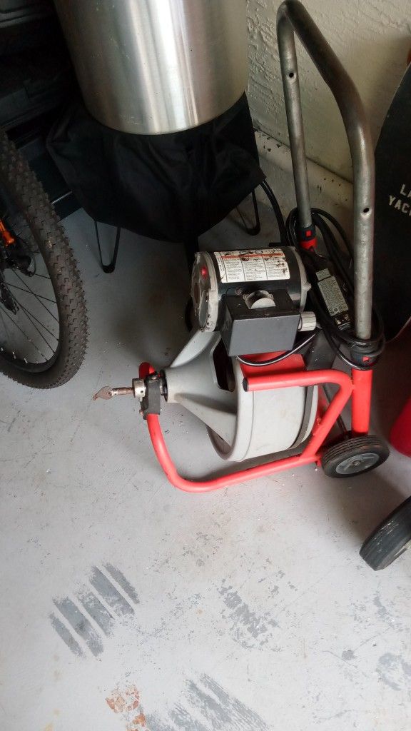 Rigid 75 Ft Electric Sewer Auger With Multiple Tips/ Heads