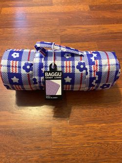 Baggu x Sandy Liang Plaid Picnic Blaket