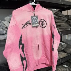 Pink Hellstar Zip Up 