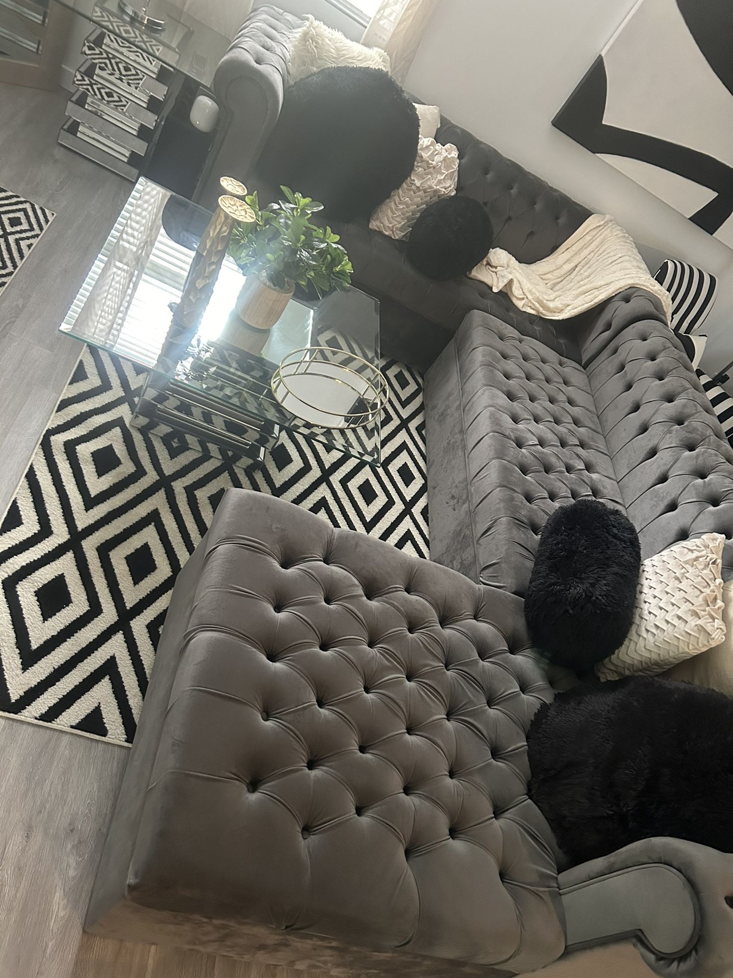 3 Piece Grey Sectional