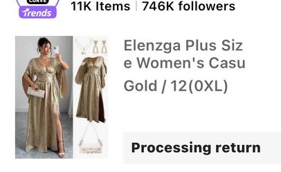 Gold Dresses and Shoes