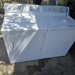 GE WASHER AND DRYER WORKING TOP LOAD 30 DAY. WARRANTY AND I'M SCARED