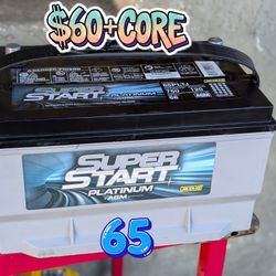 AGM Car Battery Group Size 65