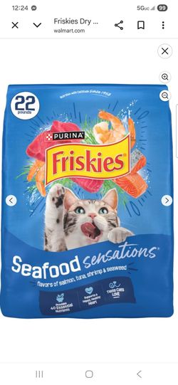 Purina Friskies Seafood Sensations Dry Cat Food 22 lb
