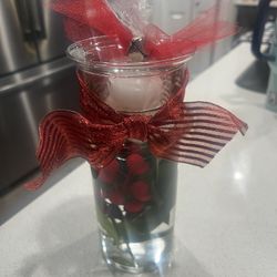 Floating candle, Holly cylinders