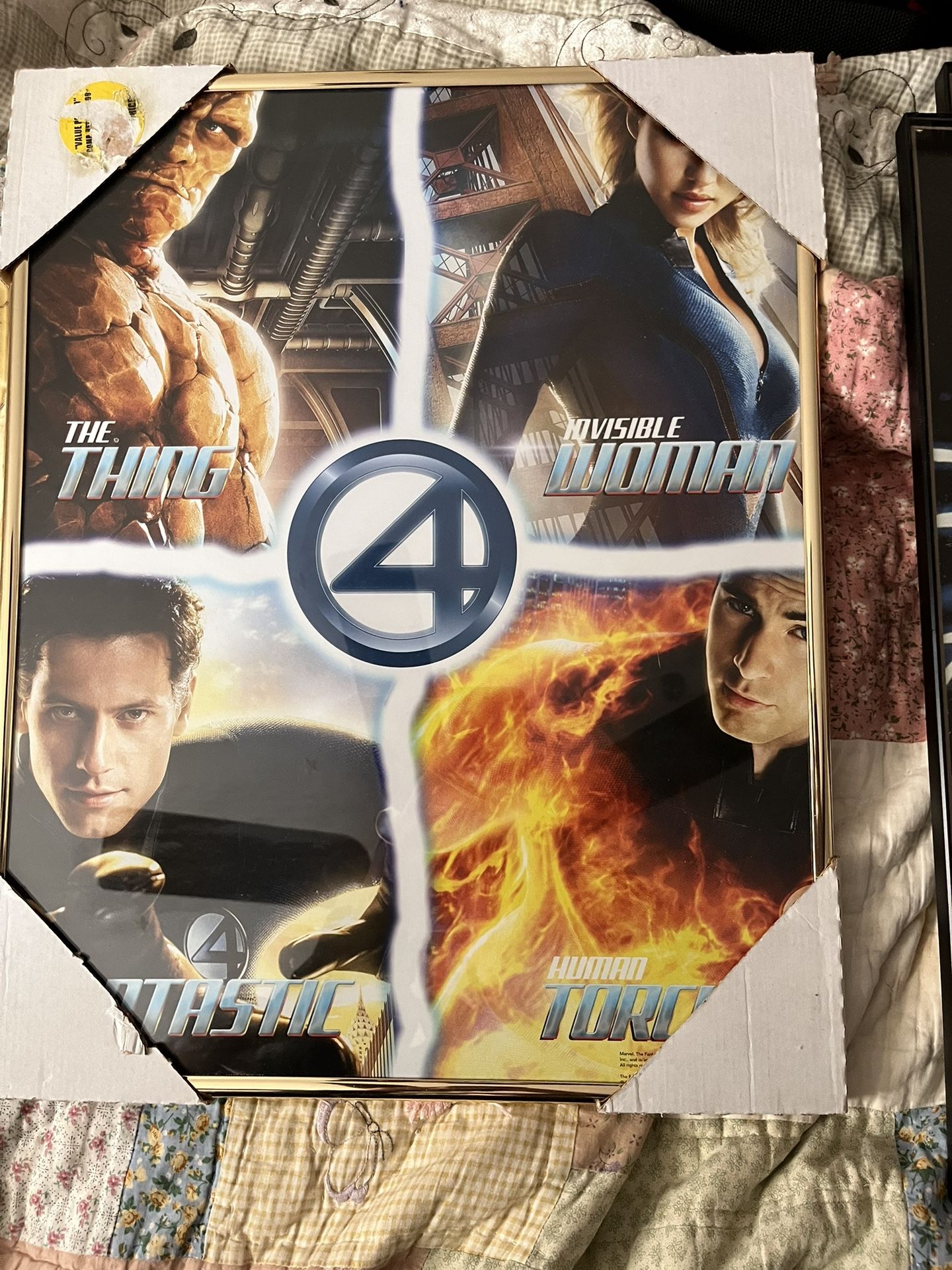 Fantastic four 4 Marvel vintage Poster original 2005