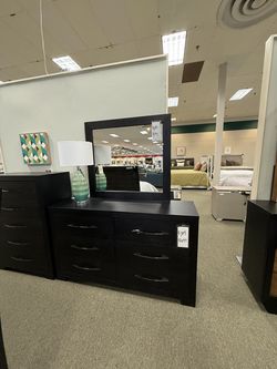 6 Drawer Dresser - Black | Chest Of Drawers | Bureau