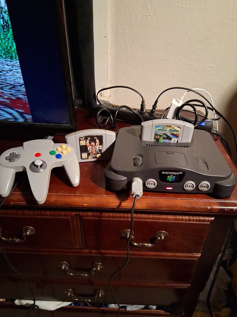 N64 with two games