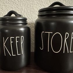 RaeDunn Canister Black ✨🖤 keep & store