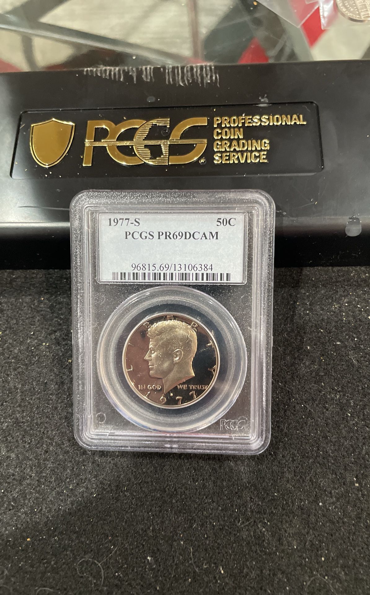 1977 S Gem Proof Kennedy Half Dollar Graded At PR69 With A Deep Cameo B-8