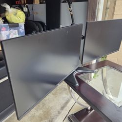 2 Monitors W/arm