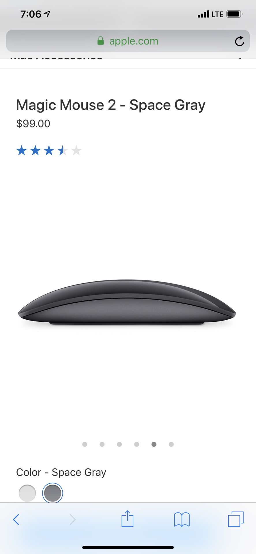 Apple Magic Mouse 2 Space Grey Never Opened Sealed with Receipt