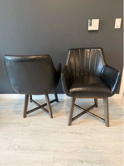 Leather chairs