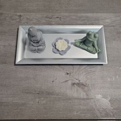 Budda Candle & Yogi Frog With Lotus 🪷 