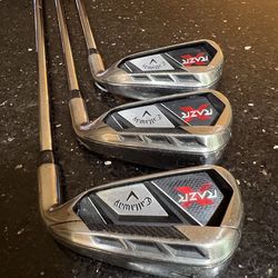 Callaway RAZR-X Mid Irons Set (4, 5, 6 with Uniflex Shafts)