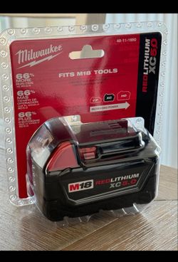 Milwaukee new 5ah battery