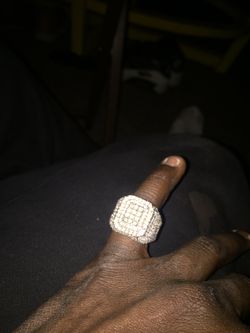 1000% real men diamond ring 14kt 3ct