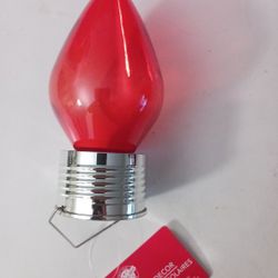 Christmas Light Jumbo Indoor Outdoor Solar Hanging Decoration Red