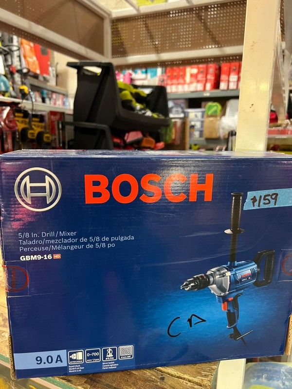 BOSCH 5/8 IN. DRILL MIXER $159