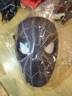 Black Symbiot Spider-Man BRAND NEW DAY Movie Mask! - Light-Up Blinking Eyes Interactive Masks